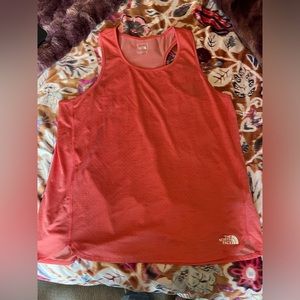 North Face workout top in coral